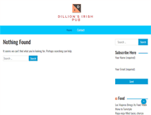 Tablet Screenshot of dillonsirishpub.com